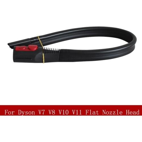 Multifunction Flat Nozzle Head For Dyson V7 V8 V10 V11 Robot Vacuum Cleaner Replacement Parts Flexible Crevice Tool