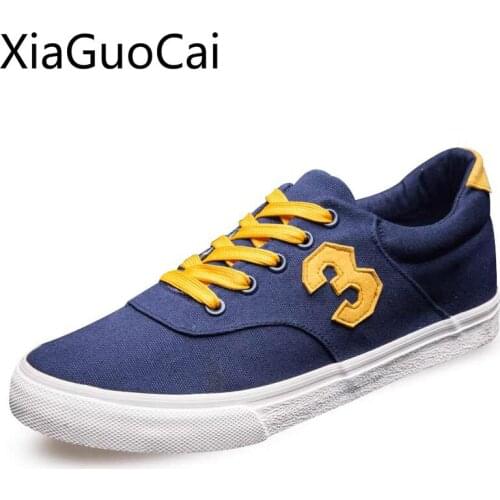 Cool Fashion Mens Spring Canvas Shoes Lace-Up Basicmale Casual Sneakers Leisure Retro High Quality Mens Casual Flats