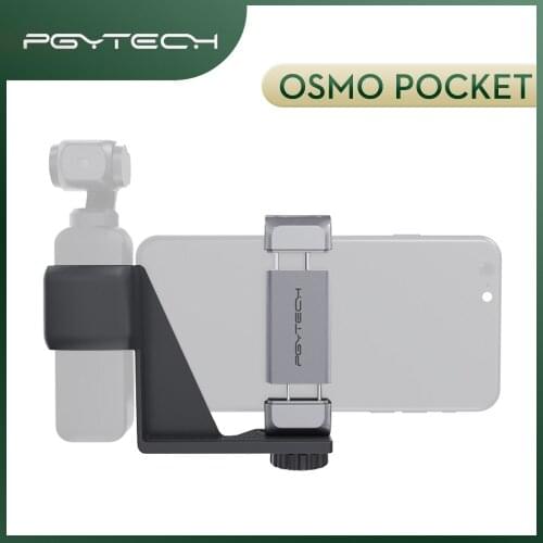 PGYTECH Osmo Pocket Phone Holder Set Handheld Gimbal Bracket Holder for Osmo Pocket Accessories Max Match Phone Wide 90mm