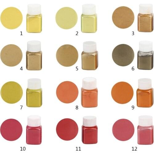 DIY Handmade Pearlescent Mica Powder Epoxy Resin Dye Pearl Resin Glue Pigments Material Crystal Mold Soap Making