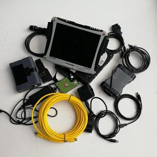 2in1 MB Star C6 and icom A2 B C V12.2020 Software in used laptop CF19 1TB HDD for Auto diagnosis Tool Code Scanner