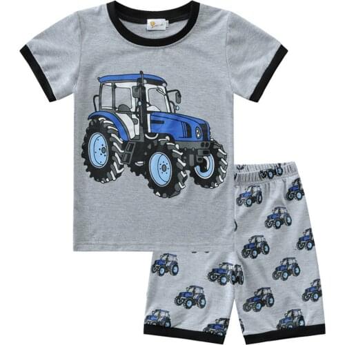 2021 New Summer Baby Boy Clothes Outfit Cartoon Cotton Short Sleeve T-Shirt And Shorts Kids Outfit Set 2pcs Childrens Sets