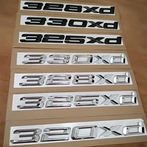 NEW Original Quality M Power M performance xdrive car rear emblem sticker for BMW M3 E90 E91 E92 325xd 330xd 328xd 335xd