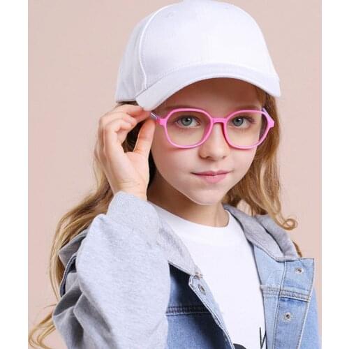 1Pcs Blue Light Blocking Glasses Kids Gaming Computer Outdoor Sport UV Proof With Silicone Frame Boys Girls