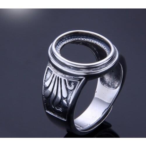 11*13mm 925 STERLING SILVER Semi Mount Bases Blanks base blank Pad VINTAGE rings ring Setting set jewelry gift diy A2168