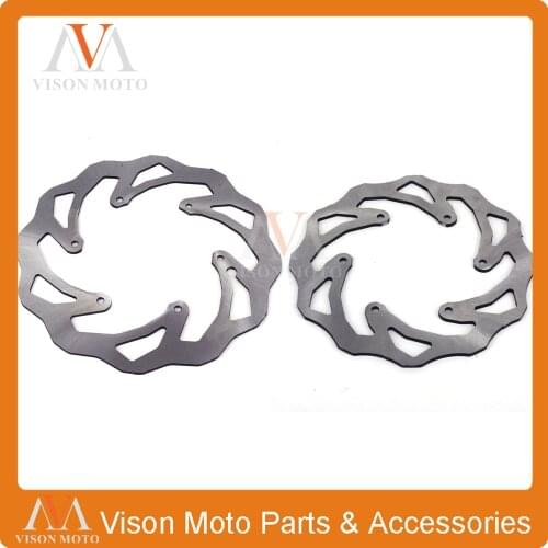 Front&Rear Wavy Brake Disc Rotor Set For KTM EXC EXCF SX SXS SXF XC XCW XCF XCFW MX MXC EGS SMR SXC LC4 SC Six Days Dirt Bike