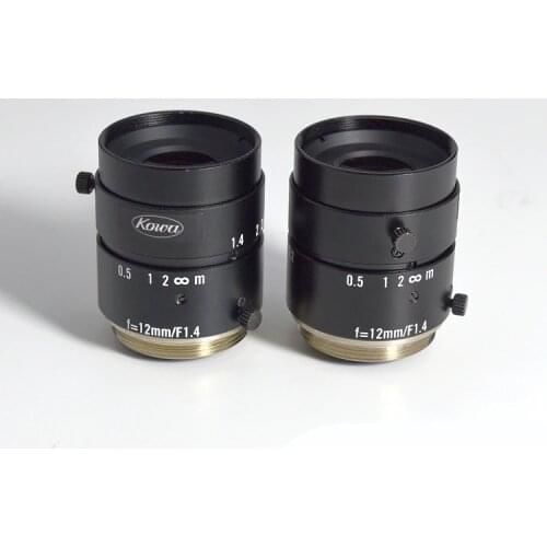 Used secondhand original KOWA CCTV industry lens LM12JC 12mm 1:1.4