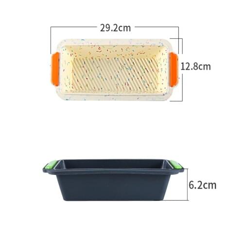 Rectangular Silicone Bread Pan Mold Toast Bread Mold Cake Tray Long Square Cake Mould Bakeware Non-stick Baking Tools