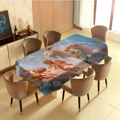 Doll Face Beauty Subliminal Felines Eyes Plump Lips Tiny Button Nose Table Cloth Indoor And Outdoor Decoration