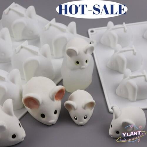YLANT Mouse silicone mold cake baking bowl cake jelly mousse silicone mold fondant mold