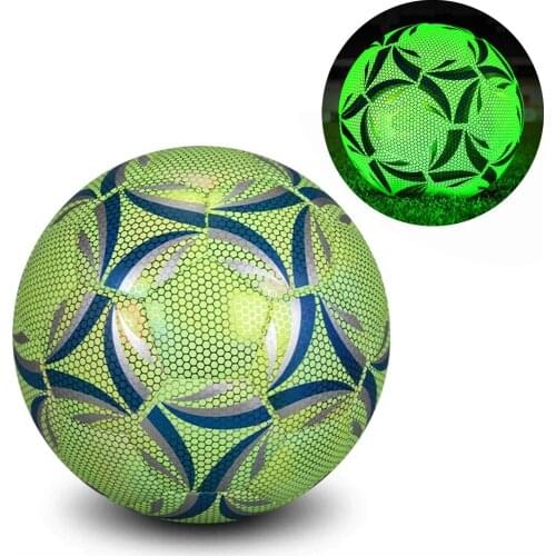 Reflective Football LED Training Soccer for Child Adult high-tech fluorescent materials safe durable five years service life