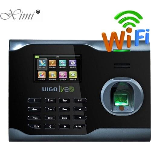 U160 WIFI TCP/IP Fingerprint And RFID Card Time Attendance System Employee Attendance Time Clock Time Recorder