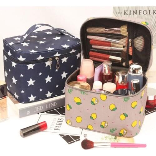 Women Fashion Cosmetic Bag Organizer Waterproof Portable Makeup Bags Large capacity Travel Toiletry Storage Box Beauty