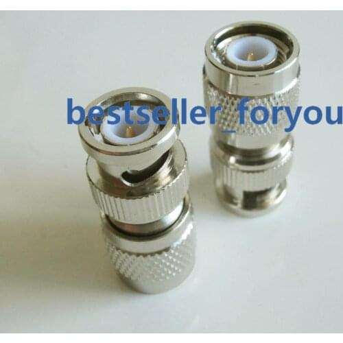 1Pcs New Connector TNC Male Plug To BNC Male Jack Connector RF Adapter Barss
