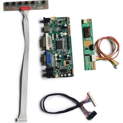 1024*768 VGA+DVI screen For CLAA150XH01/TM150XG/TD141TGCD1/TD141TGCD2 1CCFL M.NT68676 display drive board kit 30-Pin LVDS