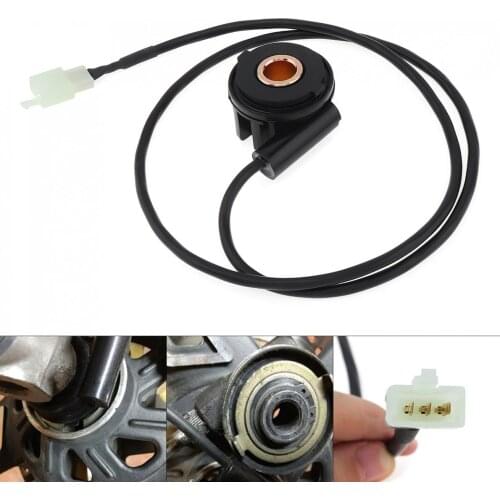 12V Black Digital Motorcycle Odometer Sensor Speedometer Cable Box Attache Annex for Motorbike Universal