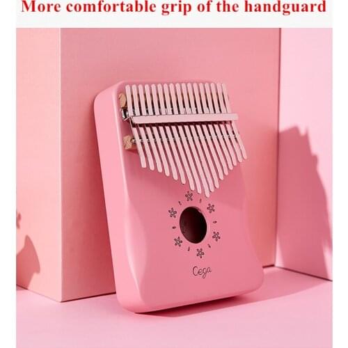 17 key Pink Kalimba Carimba Mahogany full solid wood Thumb Piano 17 llaves mbira Musical Instrument Finger Piano best quality
