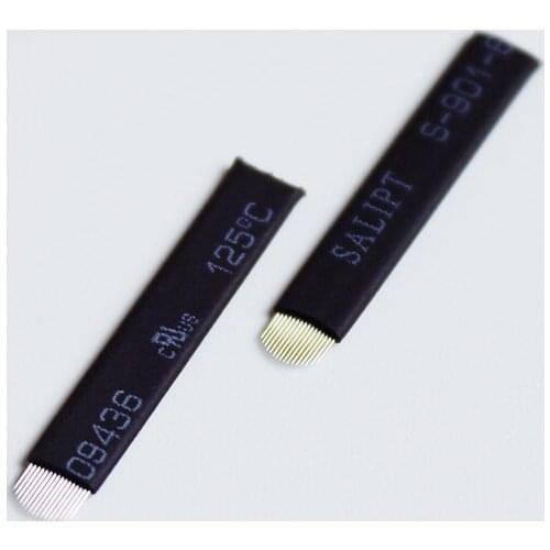 50PCS 0.18mm Diameter Microblading Blade Disposible Microblades Stainless Steel for Feather-like Eyebrows