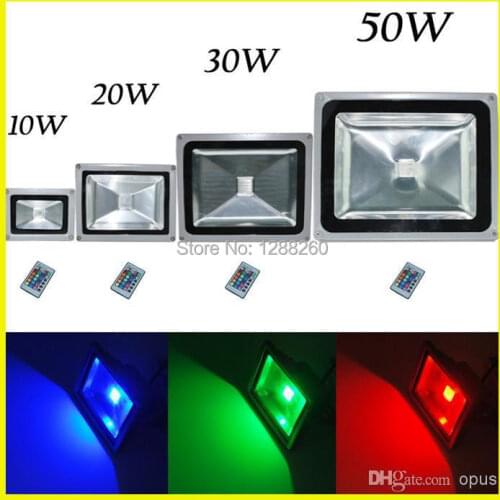 2X 85-265v Waterproof 10W 30W Led RGB FloodLight 85-265V Led Street Landscape Lighting