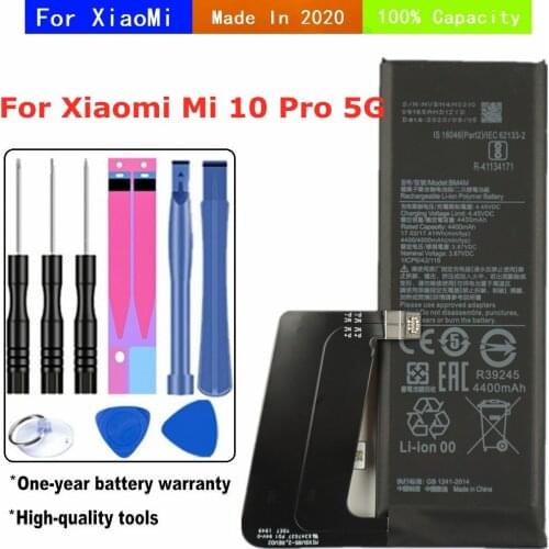 2020 100% Capacity BM4M Battery For Xiaomi 10 Pro 10Pro 5G Mi10 Pro Mi10Pro Replacement Batteria High Quality + Tools