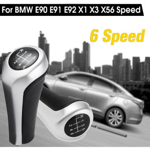 Car 6 Speed Gear Shift Knob Shifter Knob Head Replacement For BMW E46 E90 E91 E92 X1 X3 X5 Gear Head Car Repair Accessories