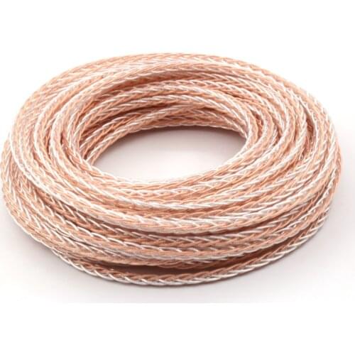 Free shipping silver plated wire OCC copper wire weaving cable for DIY Audio Headphone Earphone Headset upgrade Cable