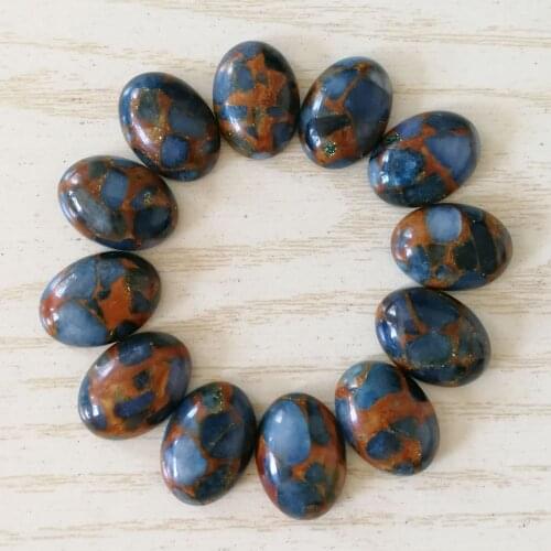 13x18mm natural onyx Oval CAB CABOCHON Fashion blue ocean stone beads for jewelry making wholesale 20pcs/lot free shipping