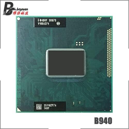 Intel Pentium B940 SR07S 2.0 GHz Dual-Core Dual-Thread CPU Processor 2M 35W Socket G2 / rPGA988B