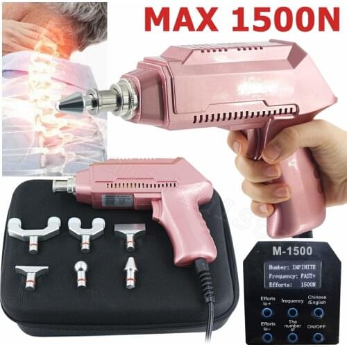 Electric Correction Gun Spine Therapy Adjustable 1500N Chiropractic Adjusting Instrument/Impulse Activator Cervical Massage Tool