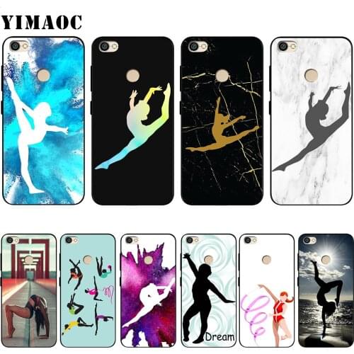 Gymnast Silhouette Case for Xiaomi Redmi MI Note MAX 3 6a 7 6 8 9 10 GO SE A1 A2 A3 Lite 8A F1 Pro