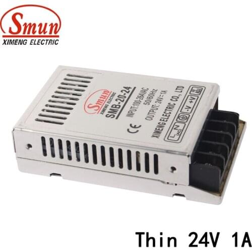 SMUN SMB-20-24 20W 24VDC Output Switching Power Supply Universal AC Input Small Volume Thin Power Supply