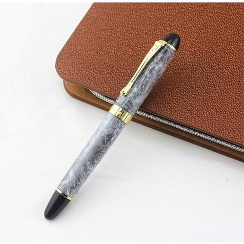 JINHAO X450 Executive Grey Marbled And Golden Roller Ball Pen Stationery School&Office Supplies Writing Pens