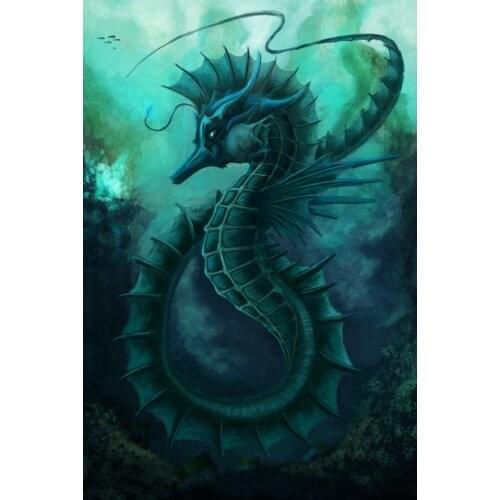 JMINE Div 5D seahorse underwater Full Diamond Painting cross stitch kits art High Quality Animal 3D paint by diamonds