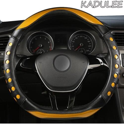 KADULEE Microfiber Leather Car Steering Wheel Cover For Lexus is250 rx300 rx330 rx 350 gx470 nx rx ct200h gs300 gs