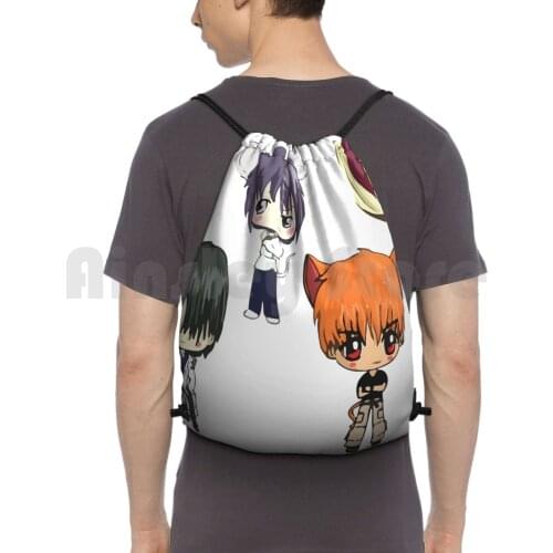 Fruits Basket Chibi Anime Backpack Drawstring Bag Riding Climbing Gym Bag Fruits Baket Anime Chibi Cast All Characters Furrie