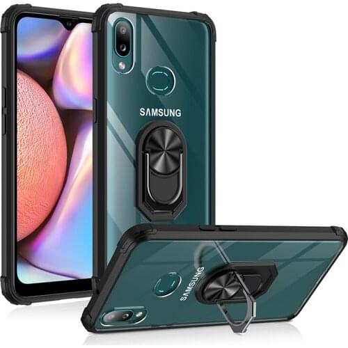 Magnetic Case for Samsung Galaxy A10 A10S Hybrid Silicone Bumper Shockproof Transparent Hard Cover for Samsung Galaxy A 10 10S