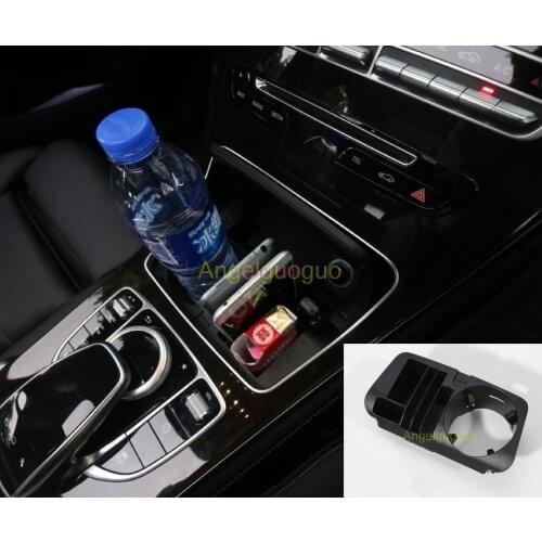 Multifunction ABS Car Central Storage Box Cup Holder Car-styling For Mercedes Benz E class W213 E200l E300l E200 etc Accessories