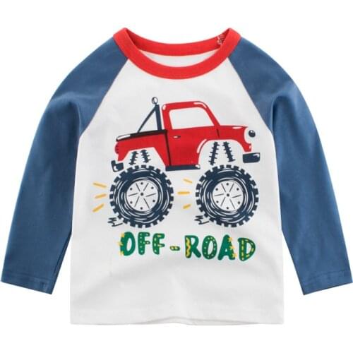 Fashion Boys Cars T shirts Cotton Long Sleeve Tees New Arrival Fashion Children T shirts Hot Selling Tops