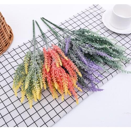 New Simulation Lavender Planting Hair Pastoral Style Decoration DIY Home Decoration Plastic Simulation Flower
