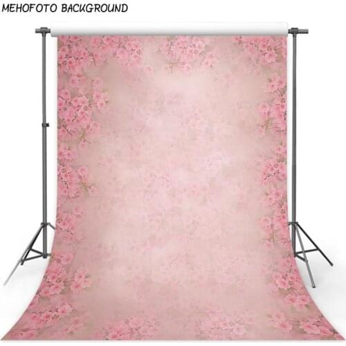Solid Pink Photo Backdrops Flowers Baby Shower Photography Backgrounds 5x7 Newborn Photo Studio Background for Birthday Weddings