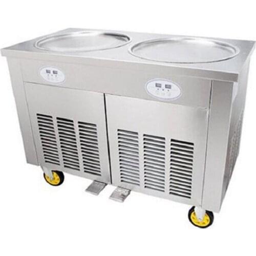 CE approved automatic 45cm pan fry ice pan machine fried ice cream roller machine