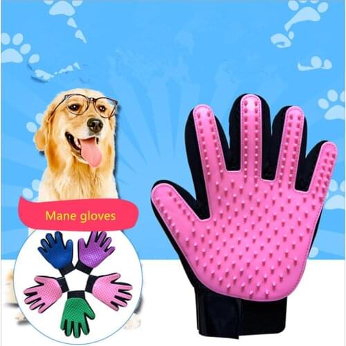 Pet Cat Glove Wool Glove Dog Horse Combing Wool Pet Glove Brush Anti Bite Gloves Dog Accessories