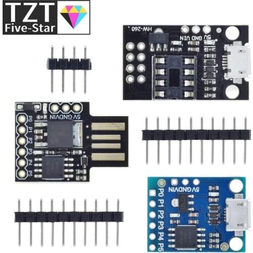 1pcs Blue Black TINY85 Digispark Kickstarter Micro Development Board ATTINY85 module for Arduino IIC I2C USB