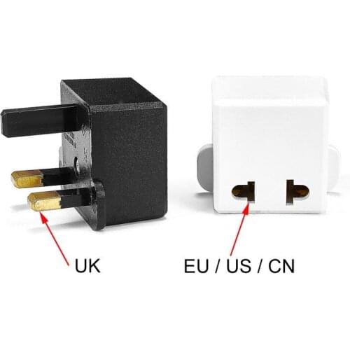 UK Plug Adapter Converter EU European Euro US To 3 Pin British Travel Power Adapter Socket Electrical Outlet