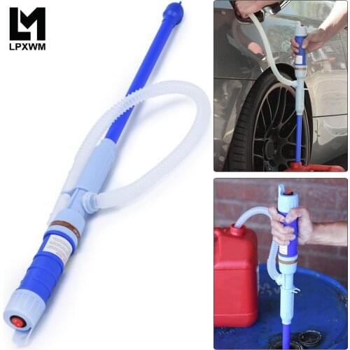 Multi-use Liquid Fuel Transfer Siphon Pump 1.5GPM High Flow Gasoline Diesel 2D Battery Power Operated Handheld Automatic