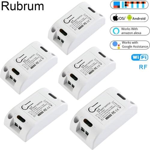 Rubrum Universal Breaker Timer Smart Tuya Life APP Wireless Remote Control Works with Alexa Google Home WiFi Smart Home Light