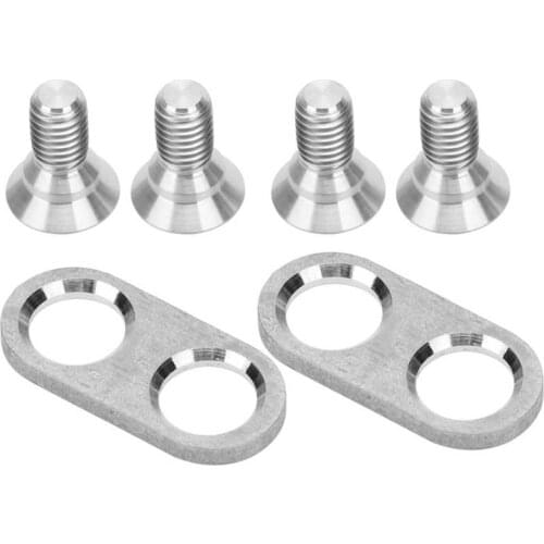 Bike Pedal Cleats Mounting Screws Washers Mountain Bike Modification Pedal Cleats Washers Titanium Alloy Bolts Screws