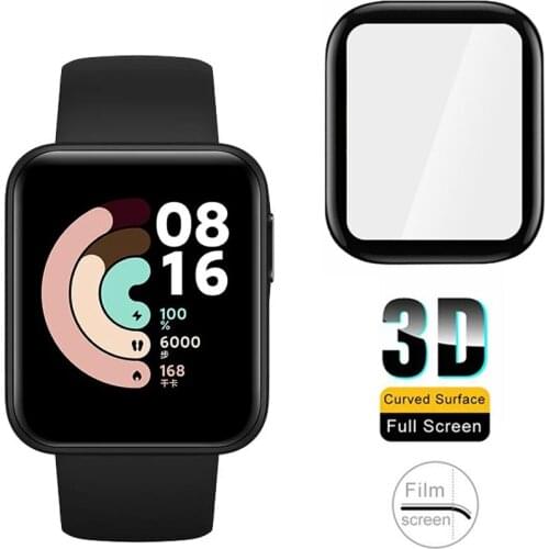 3Pcs Curved Protective Film for Xiaomi Mi Watch Lite Soft Screen Protector Film for Redmi Watch Smartwatch Accessories