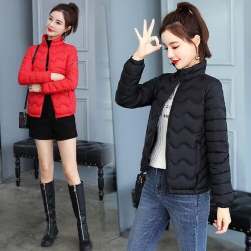 Women Filling Cotton Short Jacket Autumn And Winter Casual Style Woman Parkas Female Coats