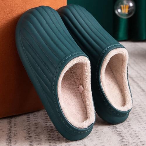 Women EVA Slippers Winter Warm Women Suede Plush House Slippers Indoor Outdoor Lovers Memory Foam Zapatillas Mujer